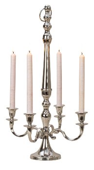 4-armed candle holder h=61,5cm w=35cm