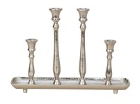 Candle holder plate with 4 candle