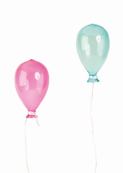 Glasballons zum Hängen (mundgeblasen)
