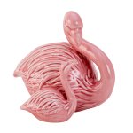 Flamingo mother/child h=13,5cm w=16cm