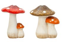 Mushrooms standing h=16cm w=11,5-14cm