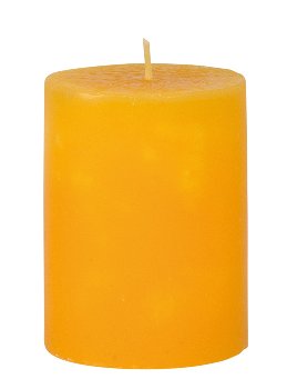 Scented candle yellow h=9 cm d=7cm 2%