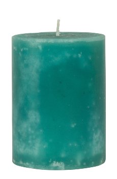 Scented candle tourquoise h=12 cm d=9 cm