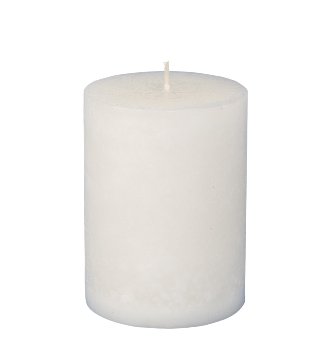 Scented candle white h=12 cm d=9 cm 2%