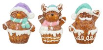 Xmas figures muffins snowman, elk &