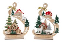 Xmas Wooden decoration for standing