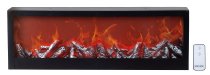 Table Fireplace LED operated black
