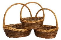 Willow-Basket brown h=29-39cm