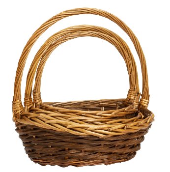 Willow-Basket brown h=29-39cm