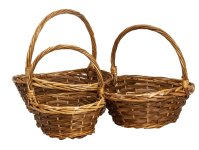 Willow-Basket brown h=29-38cm b=27-40cm