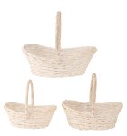 Willow-Basket white h=35-45cm b=37-52cm