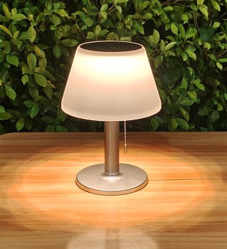 Solar table lamp h=28cm d=20cm with
