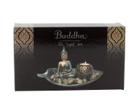 Buddha Set mit Teelichthalter