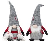 Felt Gnome couple red/grey standing