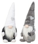 Felt Gnome grey/white standing h=40cm