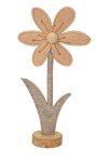 Filz Blume mit Holzsockel zum Stellen