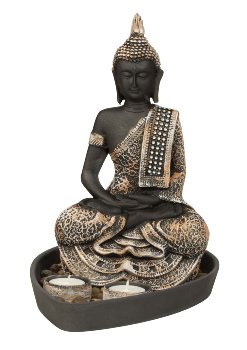 Buddha-Set antique gold with 2