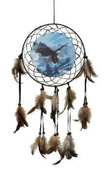 Dreamcatcher with sea eagle design