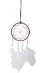 Dreamcatcher with glass pearls d=8cm