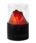 Table Fire LED operated h=15cm d=10cm