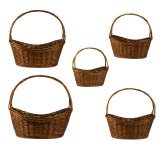 Willow-Basket brown h=47-74cm w=47-76cm,