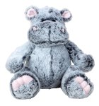 Hippo grey sitting h=32cm