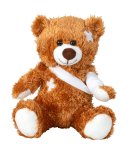 "Injured" Bear brown h=22cm