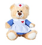 Krankenschwester-Bär h=17,5cm