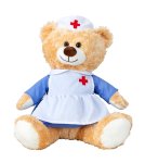 Krankenschwester-Bär h=33cm