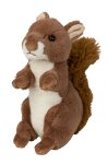 Plush-squirrel dark brown h=22cm
