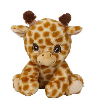 Giraffe mit hübschen Augen sitzend