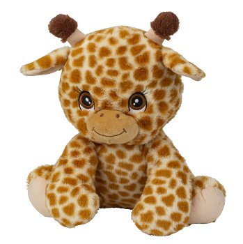 Giraffe mit hübschen Augen sitzend