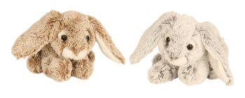 Plush-Rabbit lying l=23cm assort.