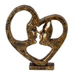 Heart-Sculpture "Face to Face" h=21cm