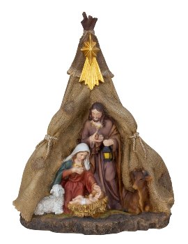 Nativity with Josef, Maria, Jesus and