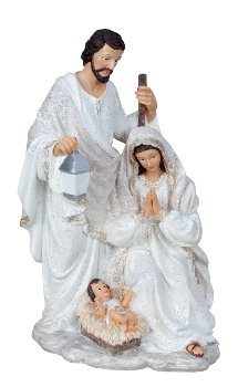 Krippenfigur mit Josef, Maria und Jesus