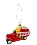 Glass Fire Brigade car for hanging