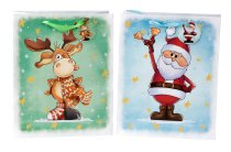 X-mas paper bag "Santa & Elk" 32x26x12cm