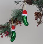 Christmas Pickle green for hanging with