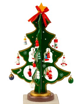 X-mas Tree wooden only green color