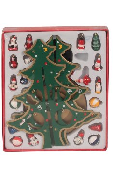 X-mas Tree wooden music box only green