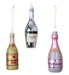 Xmas tree hanger "Champagne bottle" Set