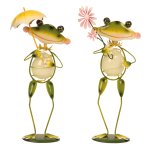 Metall frog standing h=32-34cm w=12+16cm