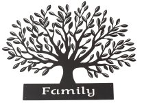 Metal-wall decoration family tree