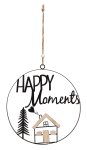 Metal decoration "Happy Moments" for