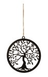 metal decoration tree in black for