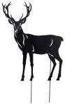 Metal reindeer h=75cm w=60cm black with
