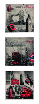 Picture print "London" 40x40x1,8cm
