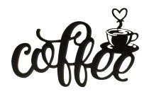 Holzschriftzug "Coffee" mit Kaffeetasse