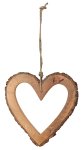 Wooden heart for hanging h=27cm w=26cm